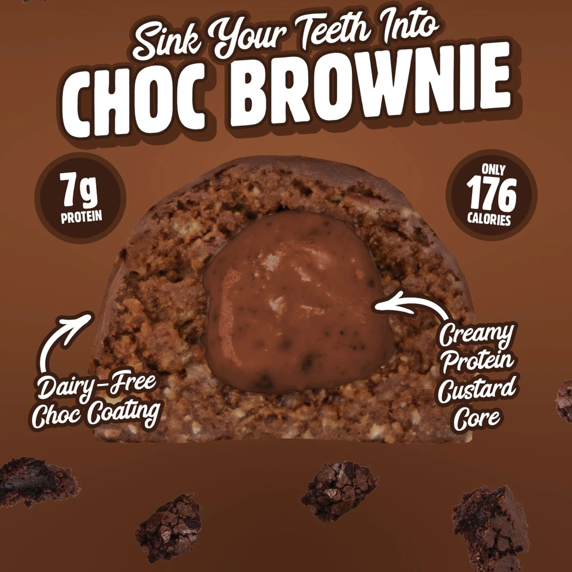 Macro Mike Protein Ball Choc Brownie - wegańska kula białkowa z nadzieniem czekoladowym - Image 2