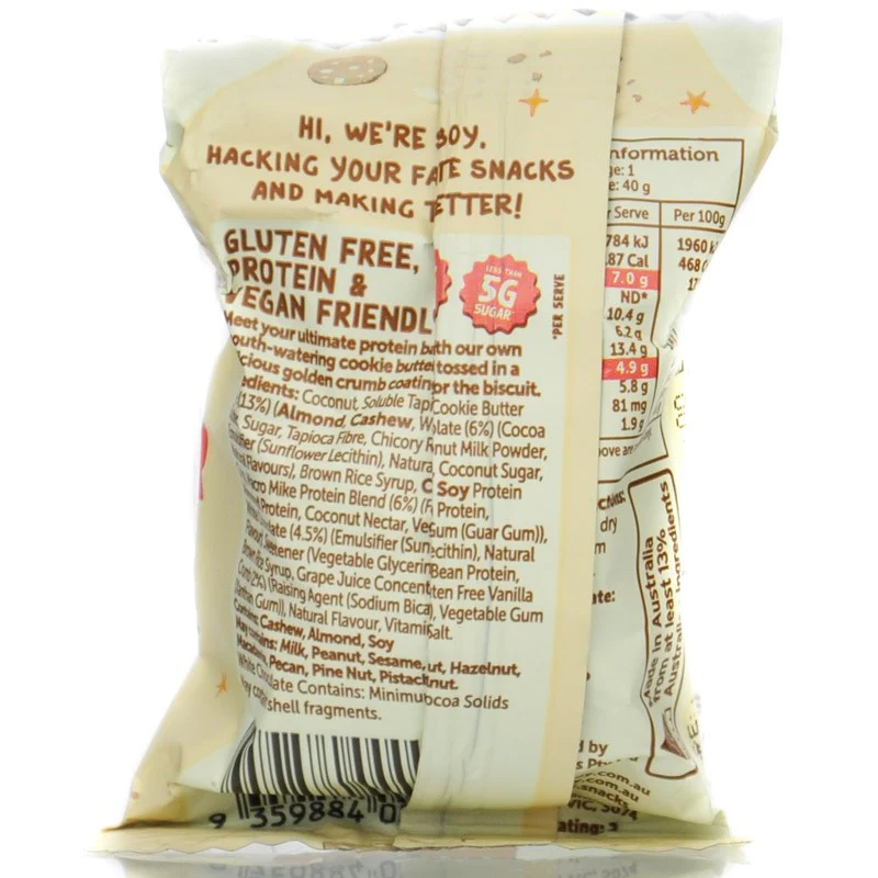 Macro Mike X Snackboy White Choc Cookie Butter Protein Ball - wegańska kula proteinowa, fit przekąska - Image 2