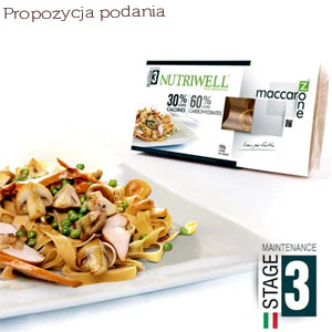 Ciao Carb Nutriwell, Tagliatelle - makaron niskowęglowodanowy z psyllium  229kcal / 30g białka Wstążki - Image 2