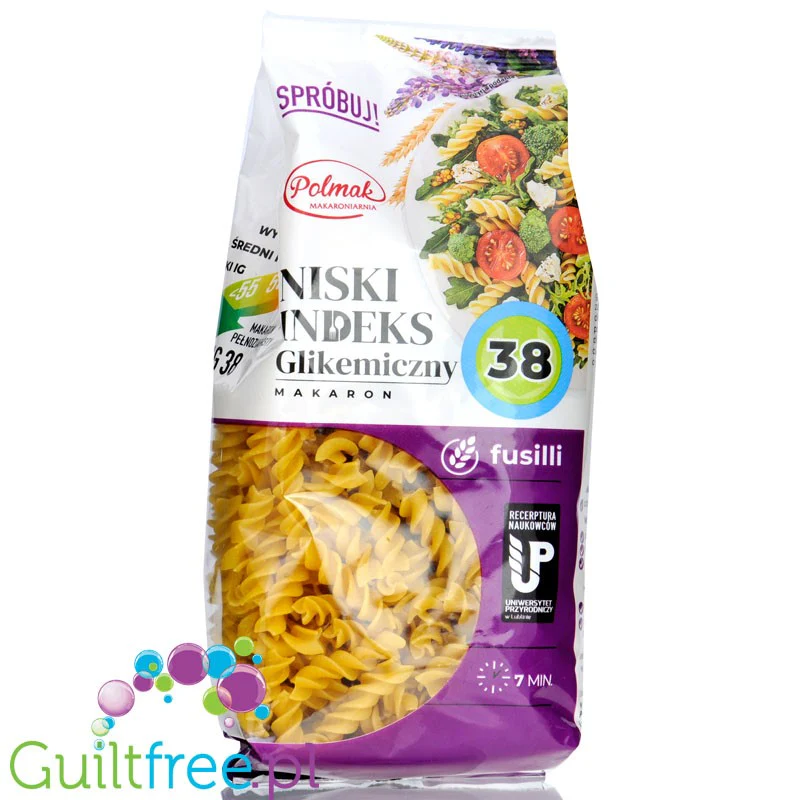 Makaroniarnia Polmak Fusilli - makaron z niskim indeksem glikemicznym IG38, świderki
