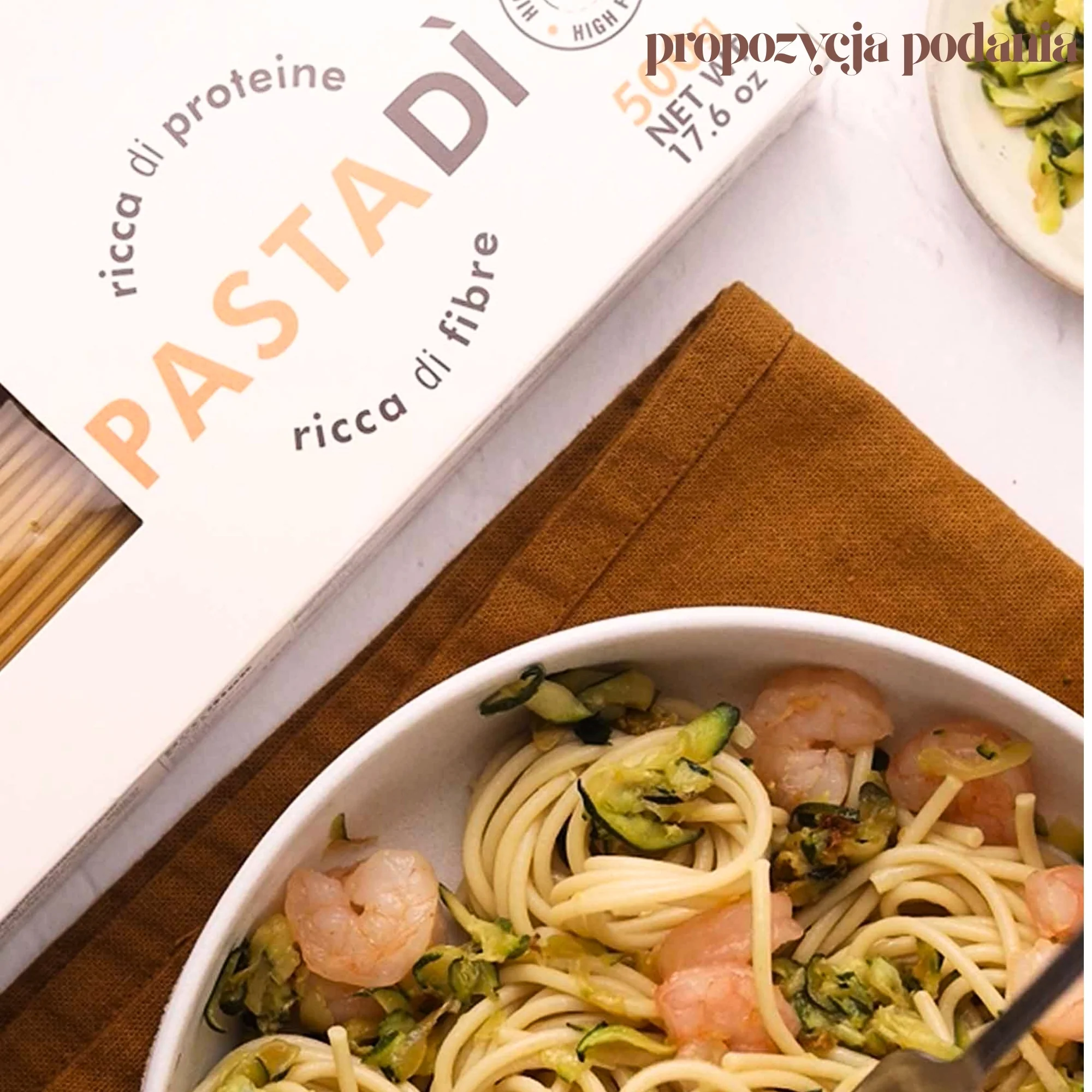 MakeatHealthy High Protein Spaghetti 0,5KG - włoski makaron proteinowy niskowęglowodanowy - Image 4