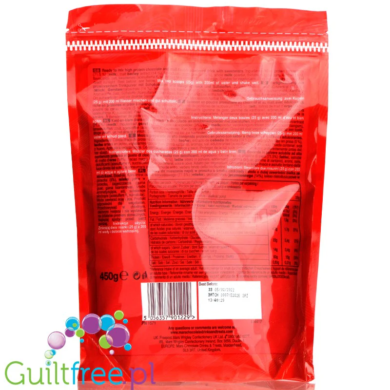 Maltesers Hi Protein Whey Protein odżywka białkowa 15g białka w 99kcal - Image 2