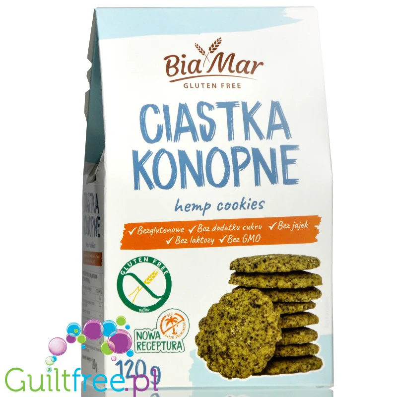 Malu Food Hemp Cookies - bezglutenowe ciastka konopne bez cukru, jaj, laktozy i spulchniaczy - Image 3