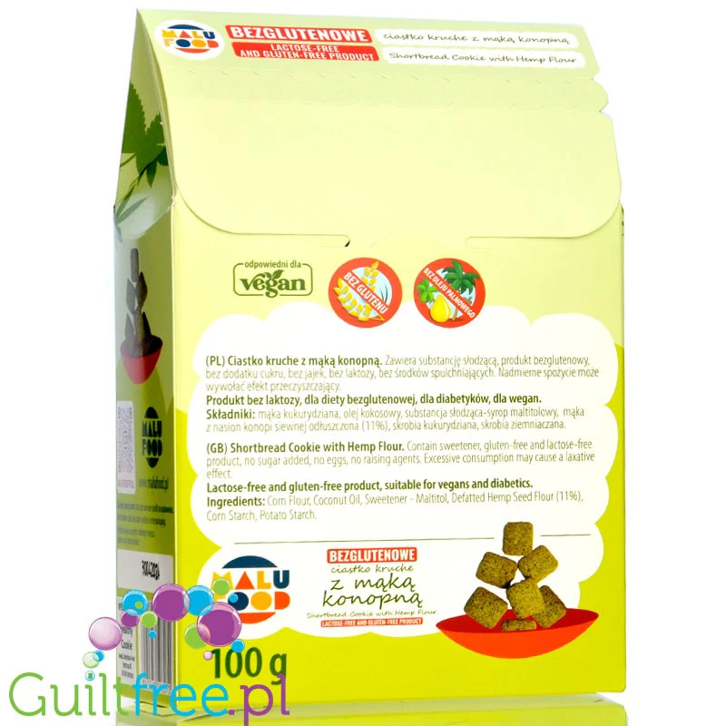 Malu Food Hemp Cookies - bezglutenowe ciastka konopne bez cukru, jaj, laktozy i spulchniaczy - Image 5