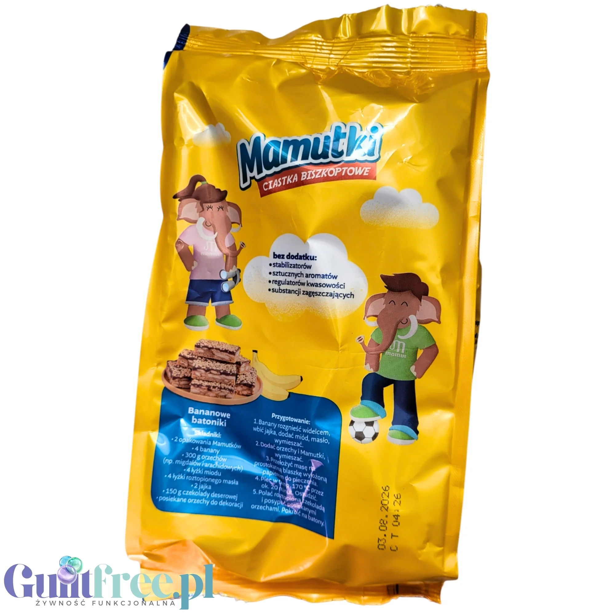 Mamutki mini biszkopty bez dodatku cukru, mega paka 85g - Image 2