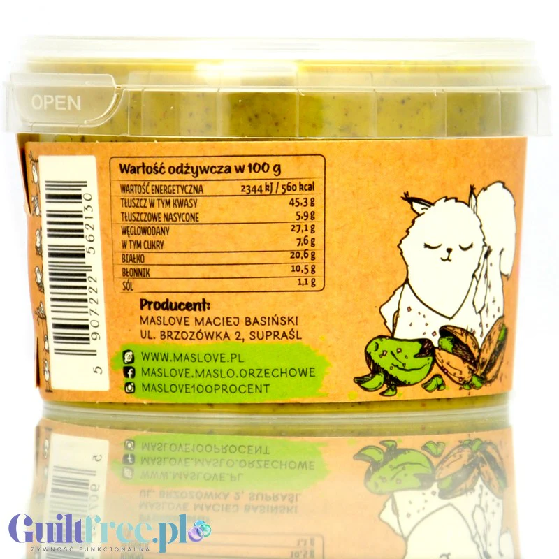 Maslove Pieczone Pistacje z Solą Himalajską 185g miazga bez dodatku cukru - Image 3