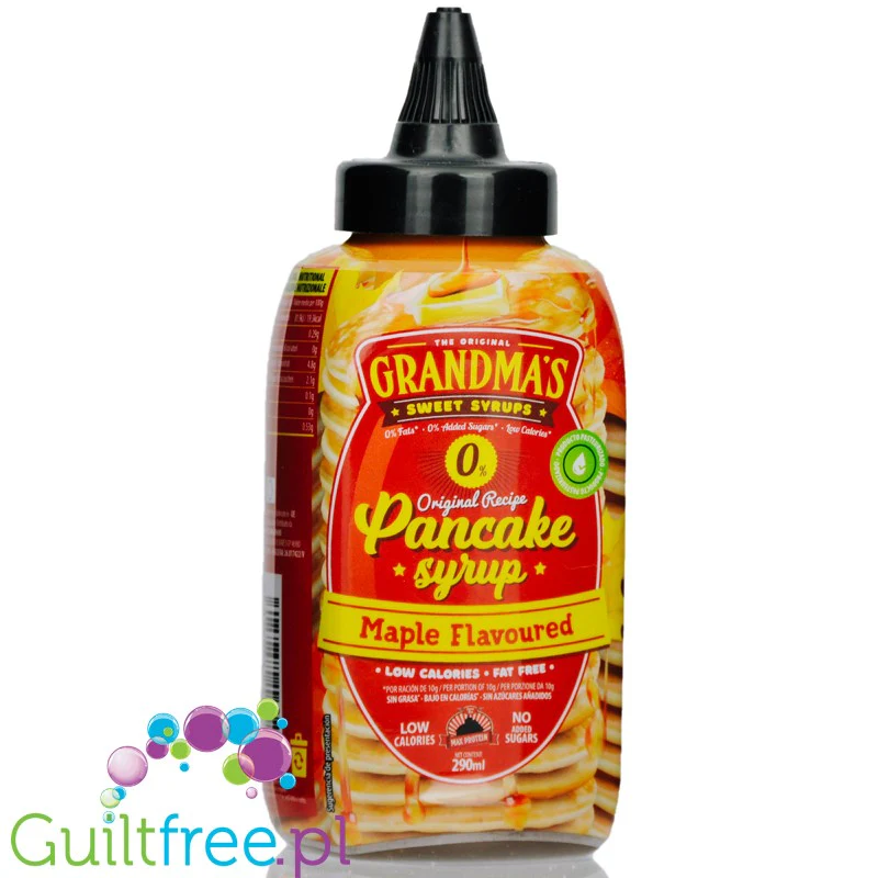 Max Protein Grandma's Sweet Syrup Maple Pancake - sos naleśnikowy bez cukru, 20kcal w 100ml