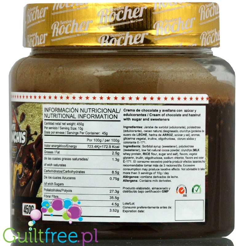 MAX Protein Cream Ferrero  - najmniej kaloryczny krem czekoladowy z chrupkami - Image 3