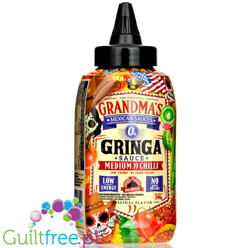 Max Protein Salsa Gringa Medium Chilli - pikantny sos meksykański Medium 34kcal