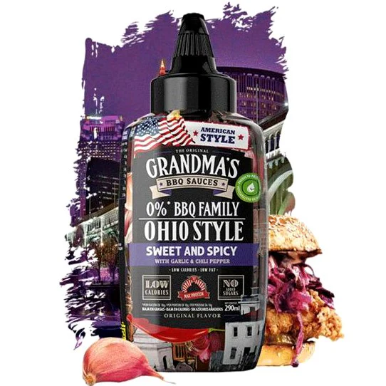 Max Protein BBQ Ohio Sweet & Spicy - słodko-ostry sos BBQ z musztardą, czosnkiem i chilli, 31kcal - Image 5