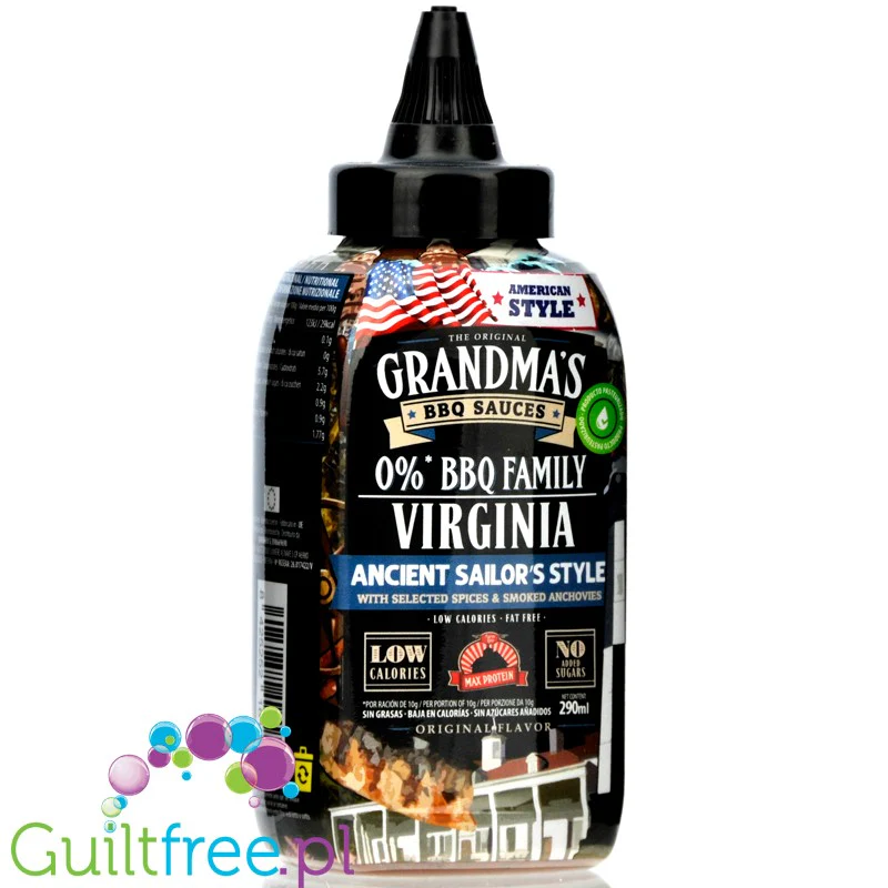 Max Protein BBQ Virginia Ancient Sailor Style - sos BBQ bez dodatku cukru 29kcal