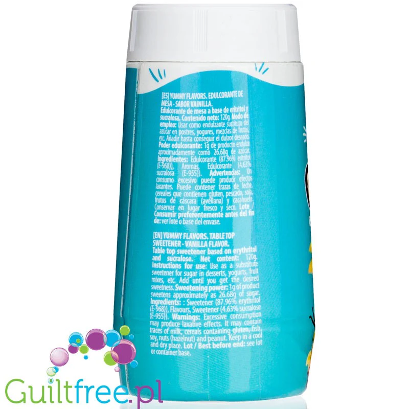 Max Protein Yummy Flavors Vanilla - waniliowy aromat proszkowy bez cukru - Image 3