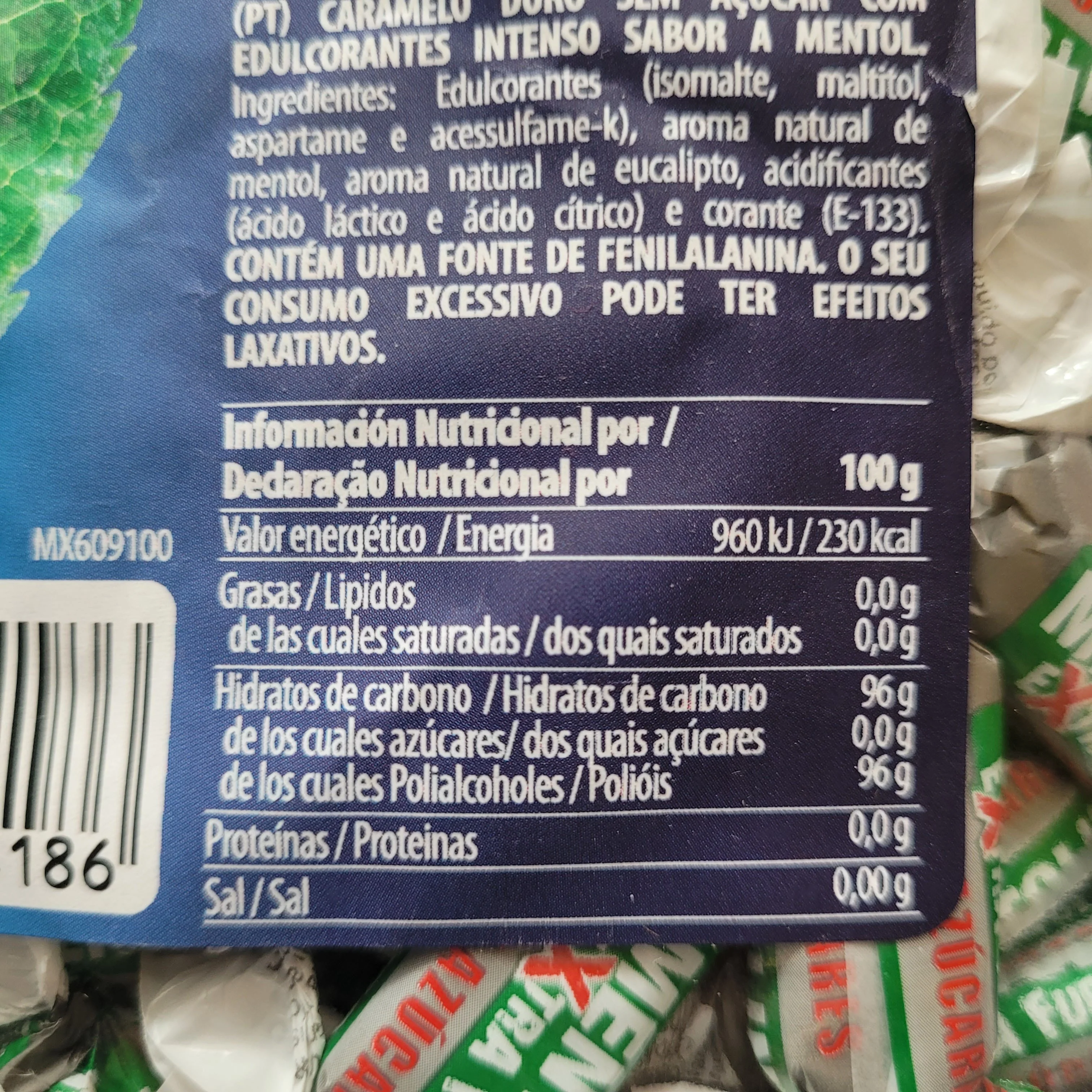 Mentolin Extra Fuerte - MOCNO (!) mentolowo-eukaliptusowe cukierki bez cukru na wagę - Image 3