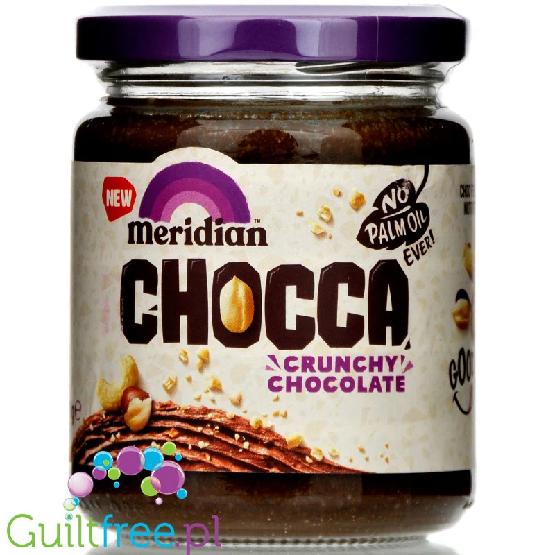 Meridian Chocca Crunchy Chocolate - krem kakaowo-kokosowy z nerkowcami, orzechami laskowymi & ziemnymi