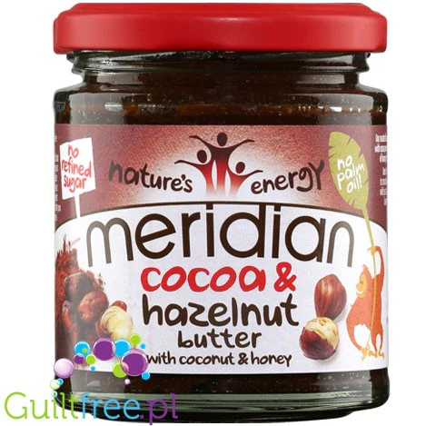 Meridian Cocoa & Hazelnut  - masło orzechowe z kakao, kokosem i miodem