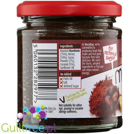 Meridian Cocoa & Hazelnut  - masło orzechowe z kakao, kokosem i miodem - Image 3