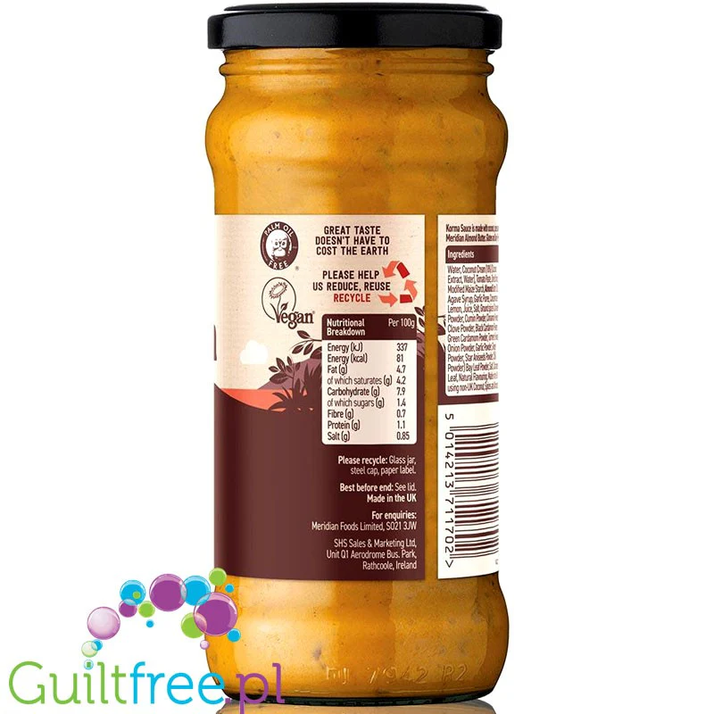 Meridian Korma Cooking Sauce - indyjski sos ze śmietanką kokosową, migdałami i chili - Image 3