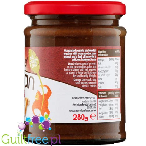 Meridian Cocoa Peanut - masło orzechowe z kakao, kokosem i miodem - Image 2