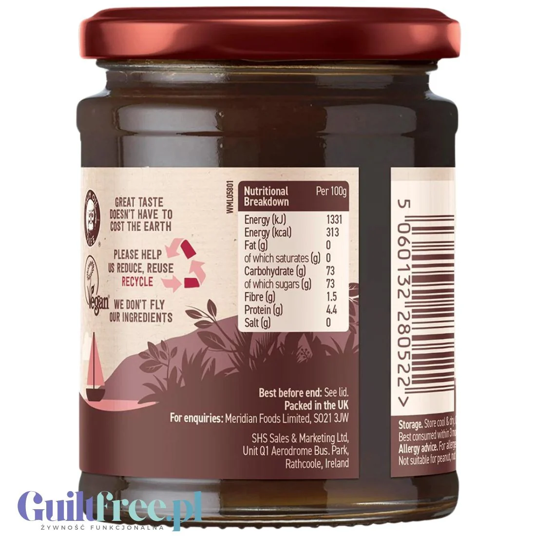 Meridian Organic Barley Malt Extract - organiczny ekstrakt słodowy słodu jęczmiennego - Image 3