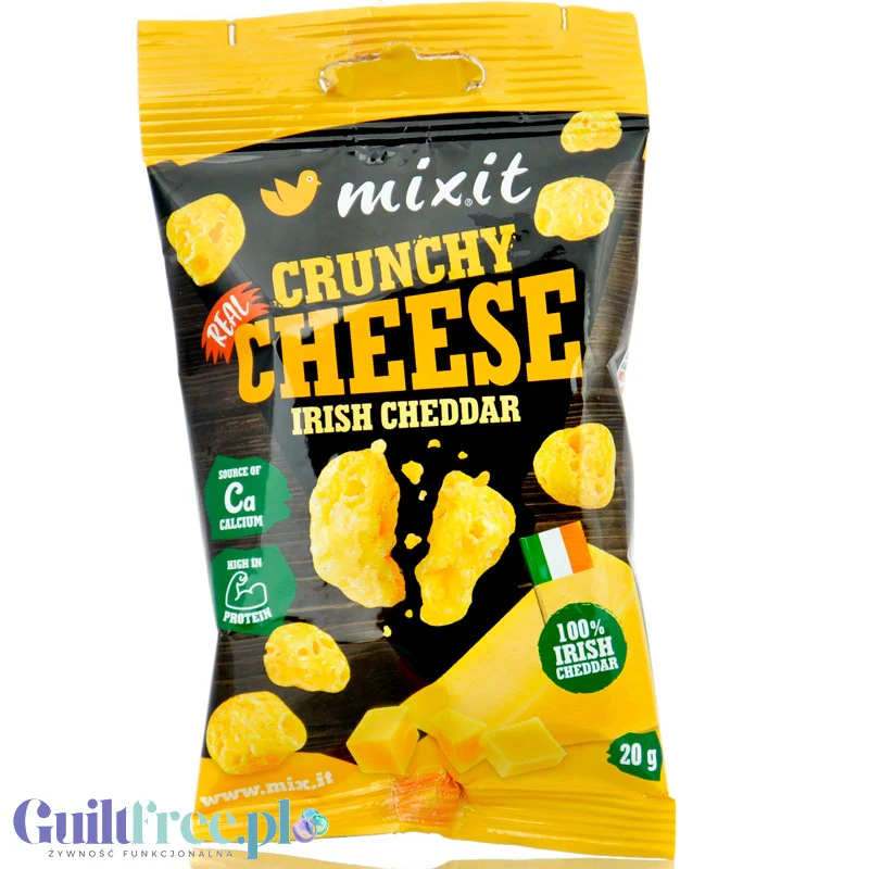 MixIt Crunchy Cheese Irish Cheddar 20g - chrupiące kosteczki sera bez węglowodanów