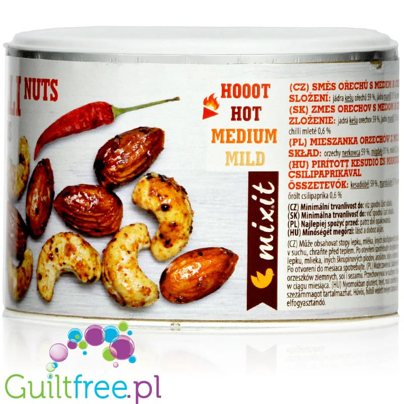 Mixit Honey & Chilli Nuts - pieczone nerkowce i migdały z miodem i chili - Image 2