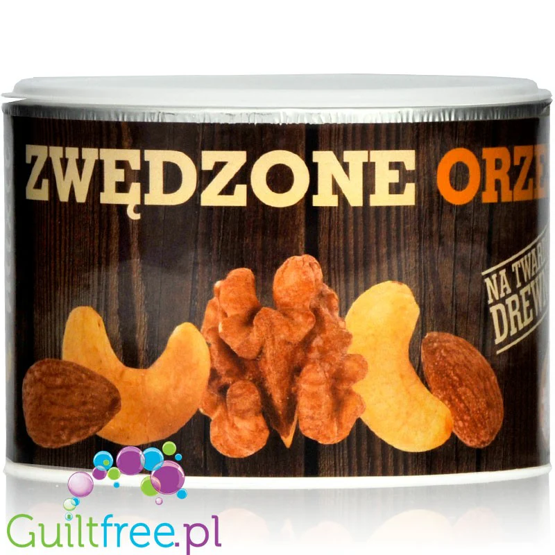 MixIt Smoked Mix - wędzone nerkowce, migdały i orzechy włoskie z różową solą