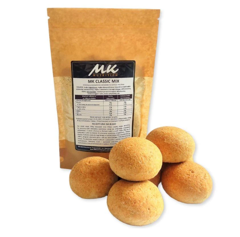 MK Nutrition MK Classic Mix - mieszanka do KETO bułek migdałowych