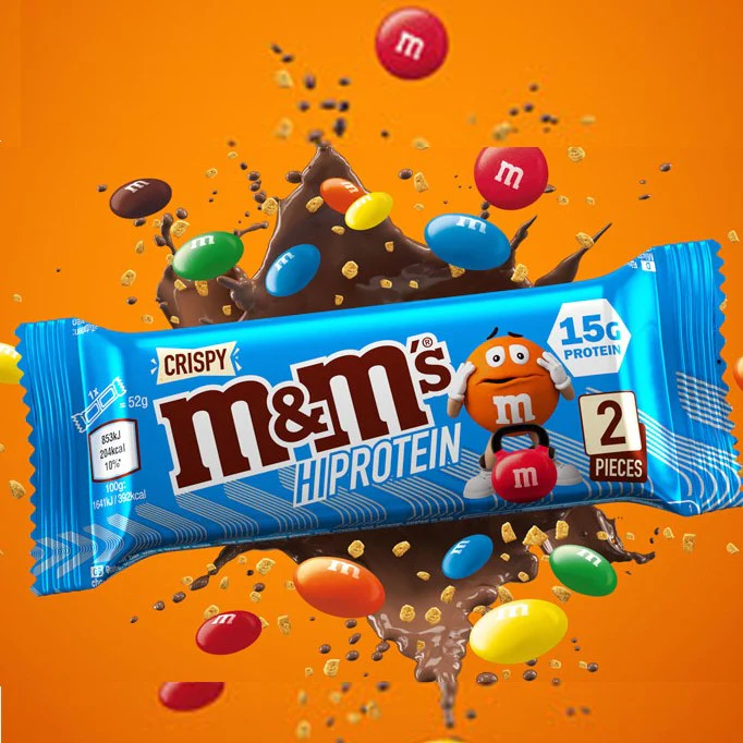 M&M's Crispy Protein Bar - baton proteinowy z M&Msami i chrupkami - Image 3