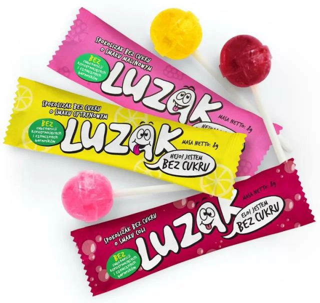 Luzak Malina - lizak bez cukru ze stewią - Image 2