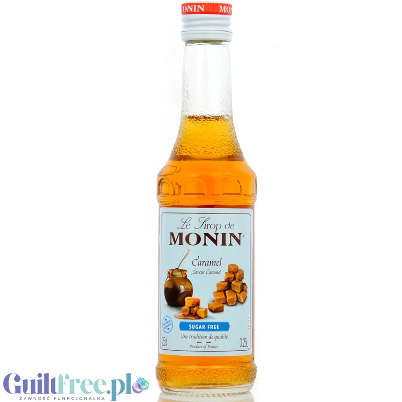 Monin Caramel 0,25L UE - syrop bezcukrowy o smaku karmelowym