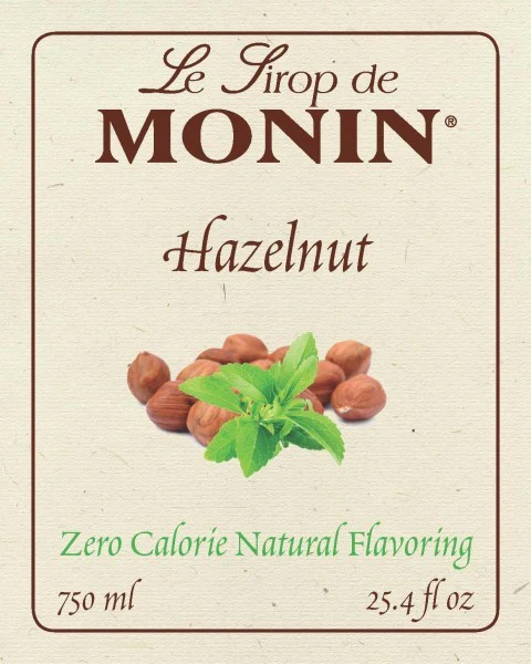 Monin Hazelnut Natural - syrop zero kalorii tylko z naturalnymi słodzikami - Image 3