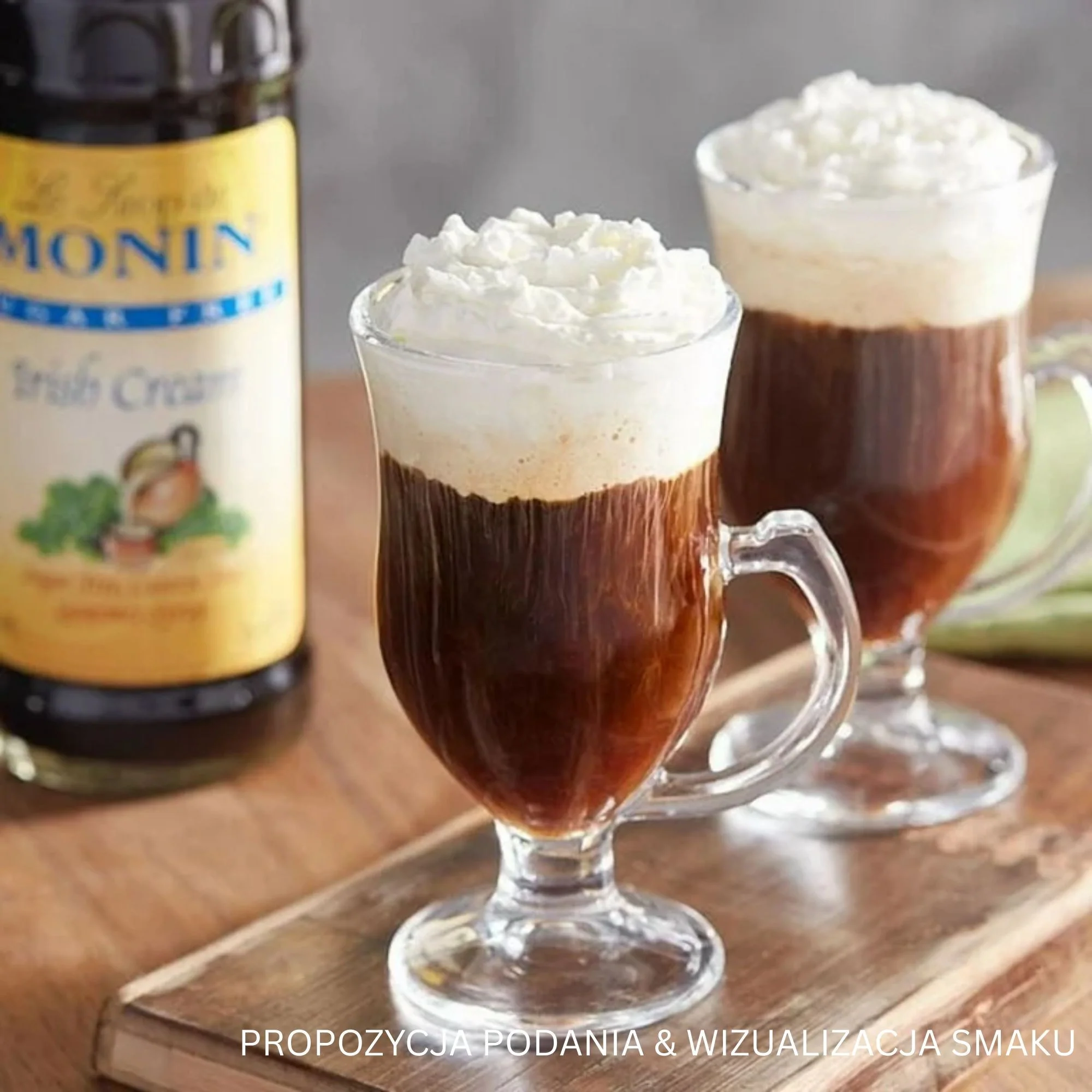 Monin Sugar Free Irish Cream Syrup, 0,75L USA - syrop bez cukru i kalorii do kawy, smak malina - Image 5