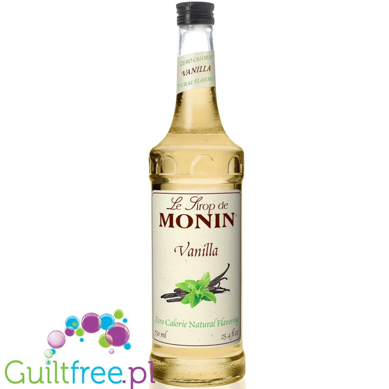 Monin Vanilla Natural - syrop zero kalorii tylko z naturalnymi słodzikami