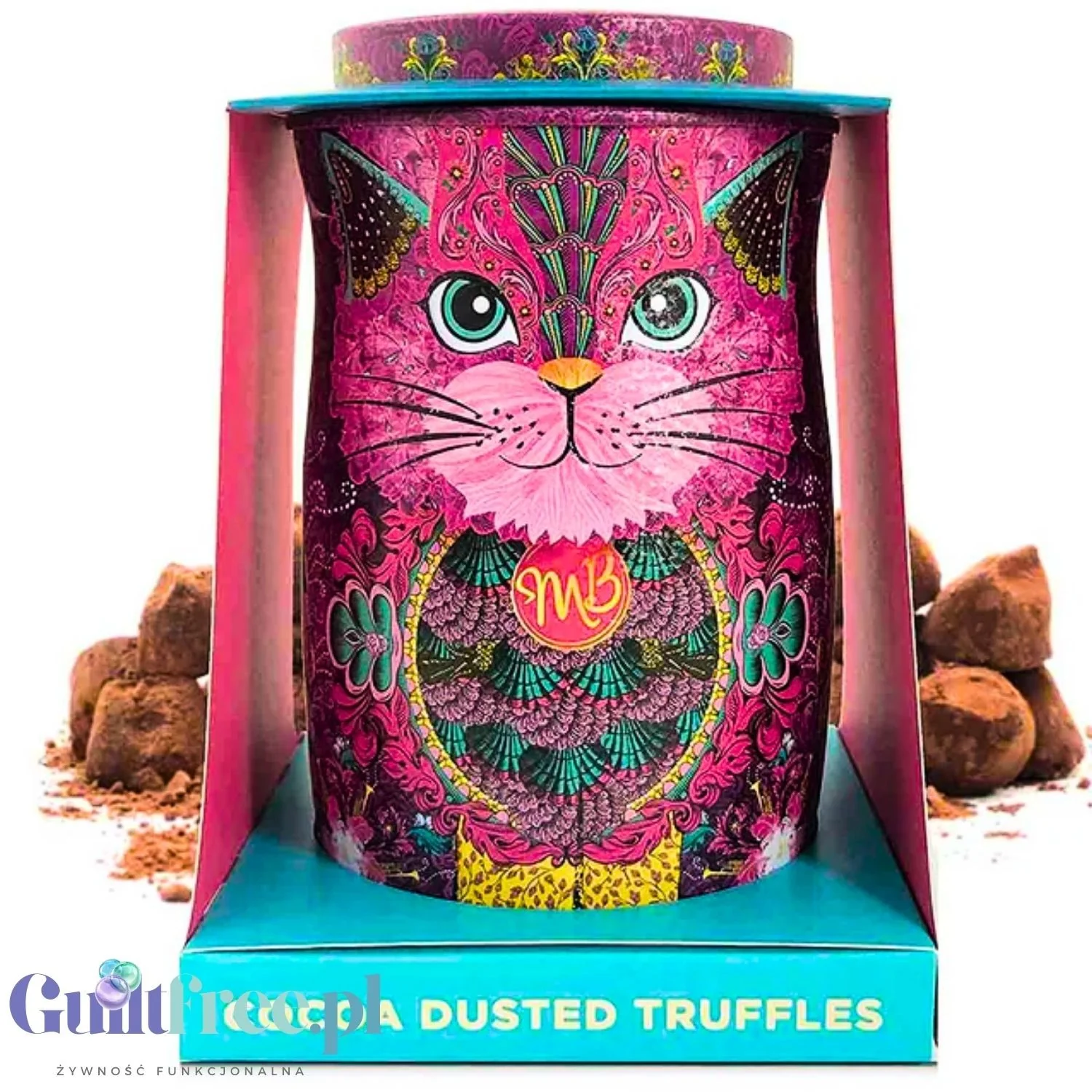 Monty Bojangles Choccy Scoffy Pink Persian (CHET MEAL) obłędne luksusowe praliny w zjawiskowej kociej puszce - Image 5