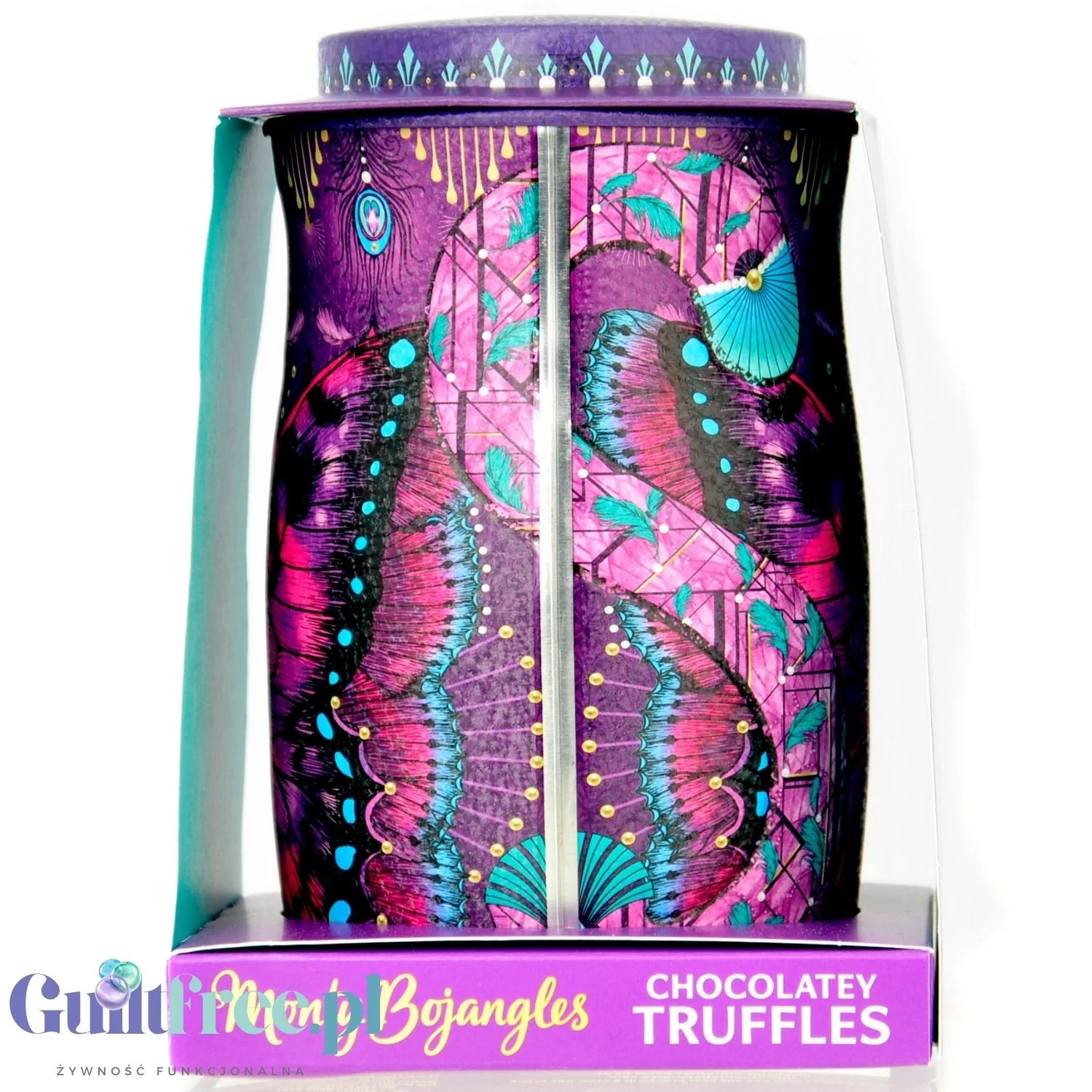 Monty Bojangles Chocolatey Truffles Violet Rebel (CHET MEAL) obłędne luksusowe praliny w zjawiskowej kociej puszce - Image 3