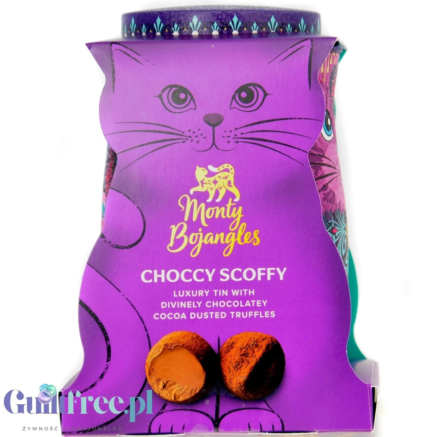 Monty Bojangles Chocolatey Truffles Violet Rebel (CHET MEAL) obłędne luksusowe praliny w zjawiskowej kociej puszce - Image 4