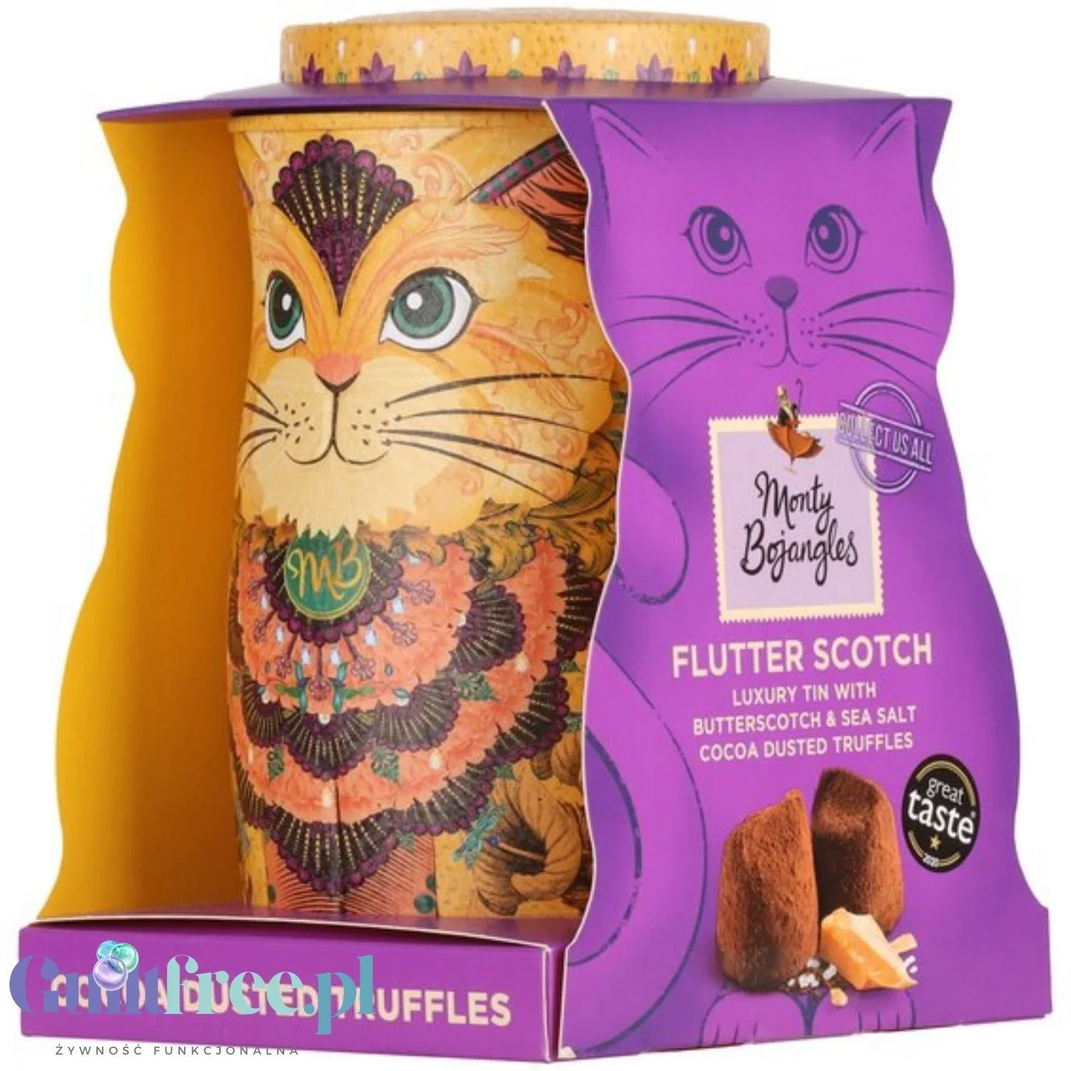 Monty Bojangles Flutter Scotch Truffles (CHET MEAL) obłędne luksusowe praliny w zjawiskowej kociej puszce - Image 3