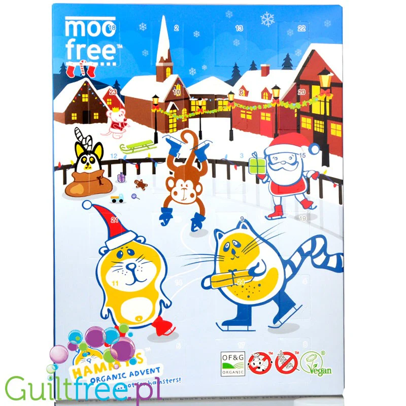 Moo Free Choccy Advent - kalendarz adwentowy - wegański, bezglutenowy, bez mleka, soi, glutenu i oleju palmowego - Image 4