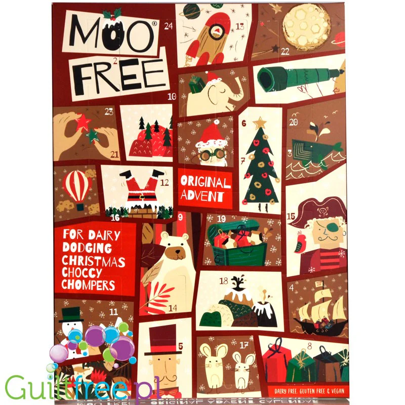 Moo Free Choccy Advent - kalendarz adwentowy - wegański, bezglutenowy, bez mleka, soi, glutenu i oleju palmowego - Image 5