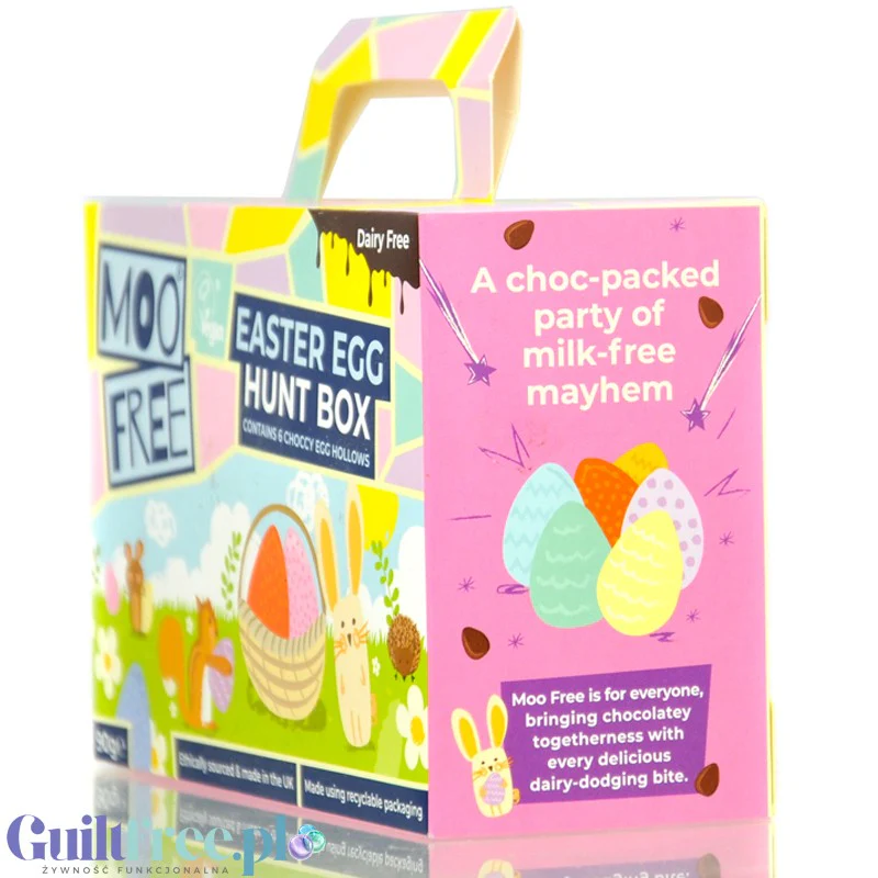 Moo Free Choccy Easter Egg Hunt Box - wielkanocne jajeczka bez mleka z wegańskiej czekolady dla dzieci - Image 3