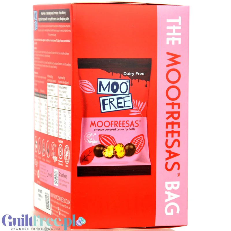 Moo Free Choccy Egg Moofreesas - wegańskie czekoladowe jajko wielkanocne z chrupiącymi kuleczkami bez glutenu - Image 2