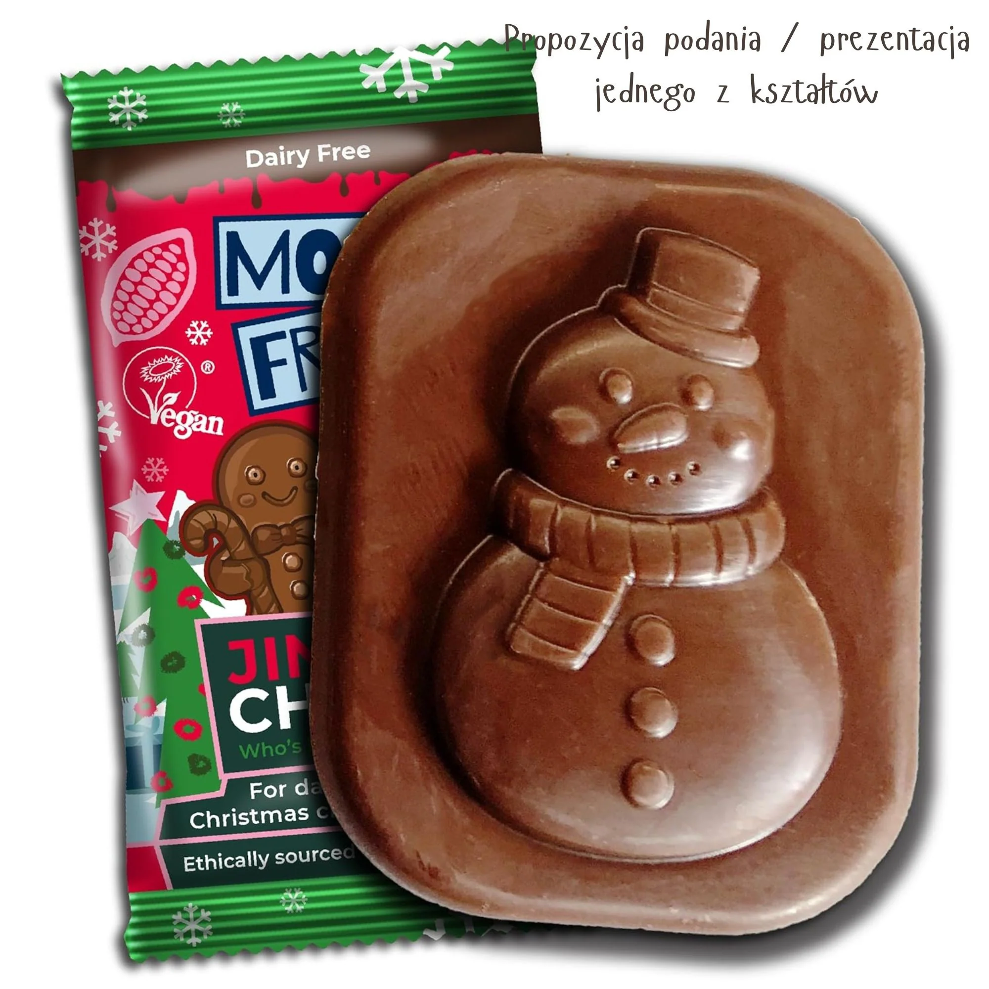 Moo Free Jingle Chums - wegańska czekoladka świąteczna, bez mleka, soi i glutenu - Image 5