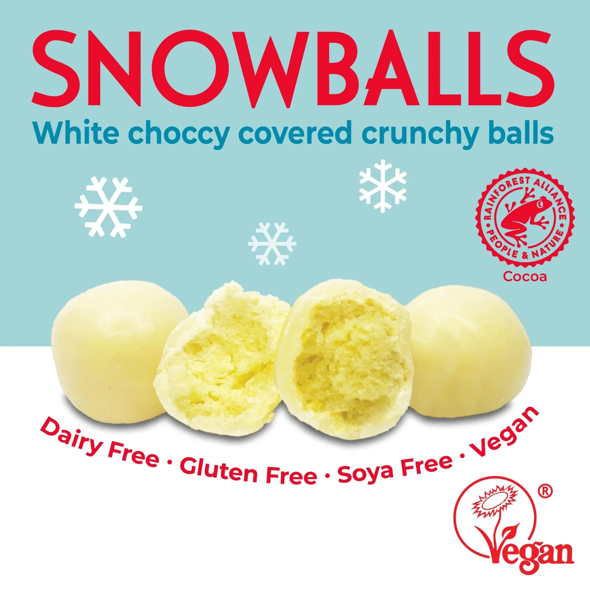 Moo Free White Choccy Snowballs - świąteczne kuleczki herbatnikowe z wegańskiej 'białej czekolady' bez mleka - Image 3