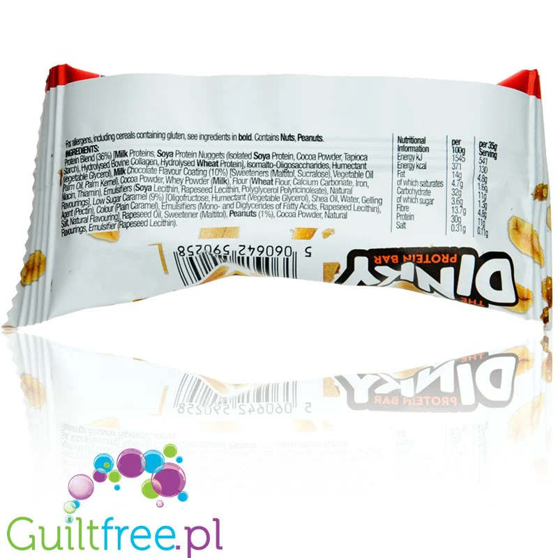 Muscle Moose Dinky Bar Peanut Chocolate 129kcal & 10g białka, batonik proteinowy w czekoladzie - Image 3