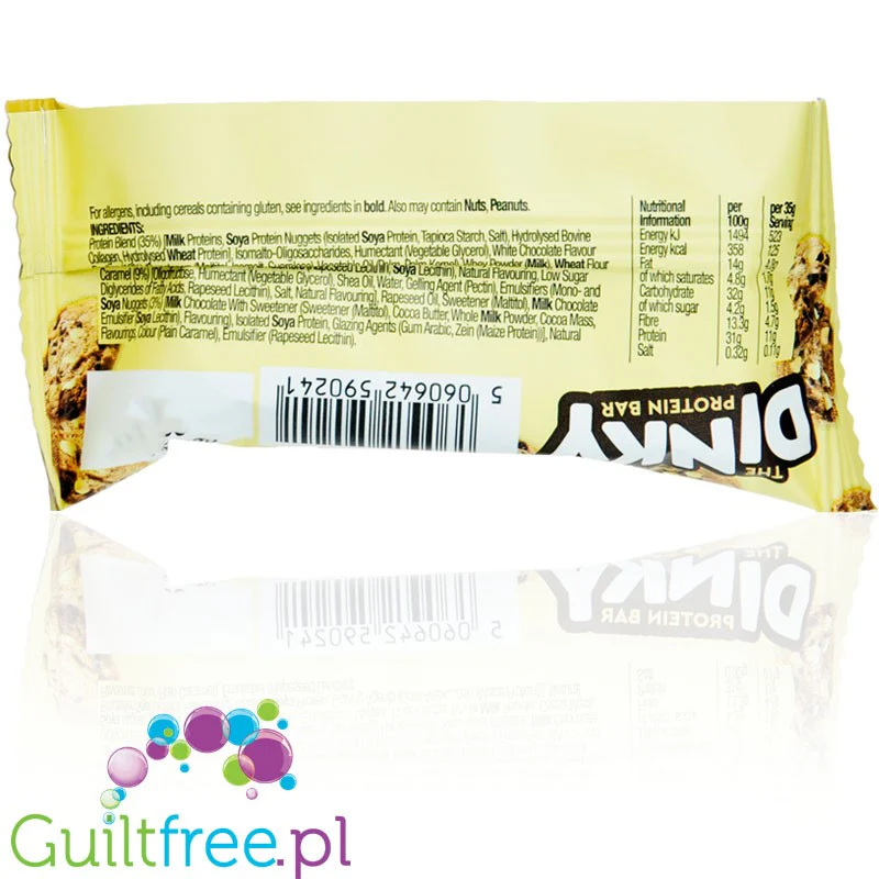 Moose Dinky Bar White Choc Cookie 125kcal & 11g białka, batonik proteinowy w czekoladzie - Image 3
