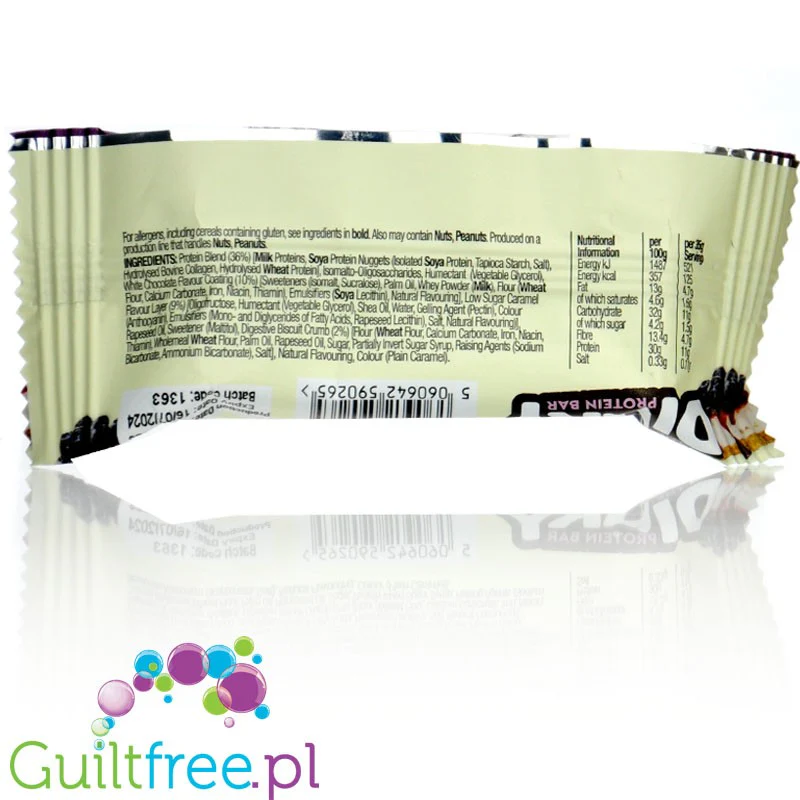 Moose Dinky Protein Bar Blueberry Cheesecake - batonik proteinowy 125kcal & 11g białka o smaku Sernika Jagodowego - Image 3