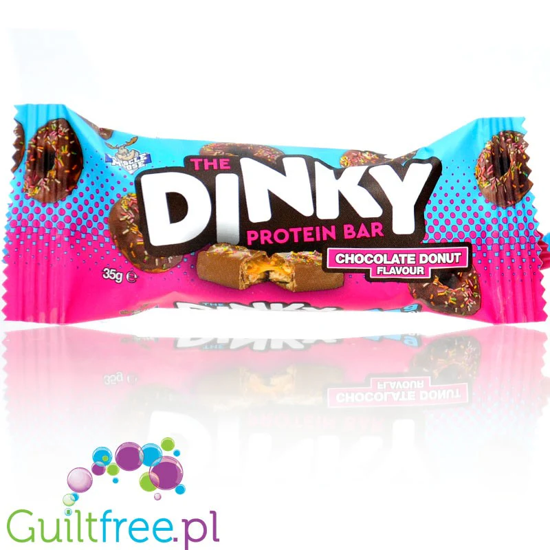 Moose Dinky Protein Bar Chocolate Donut - batonik proteinowy 130kcal & 11g białka o smaku czekoladowego donuta - Image 2