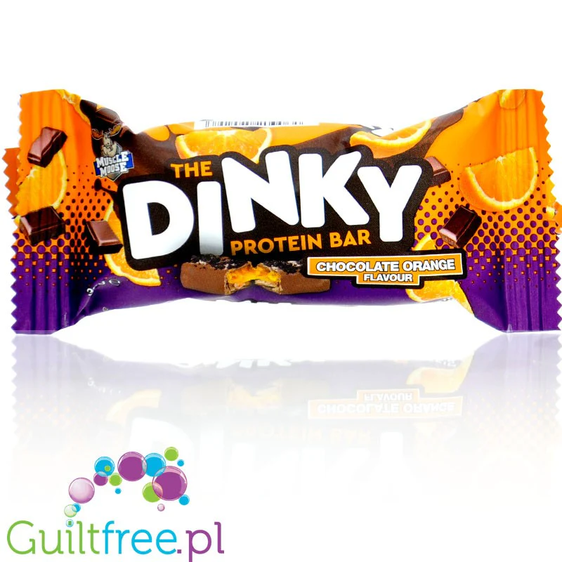 Moose Dinky Protein Bar Chocolate Orange - batonik proteinowy 130kcal & 11g białka o smaku czekoladowo pomarańczowym - Image 2