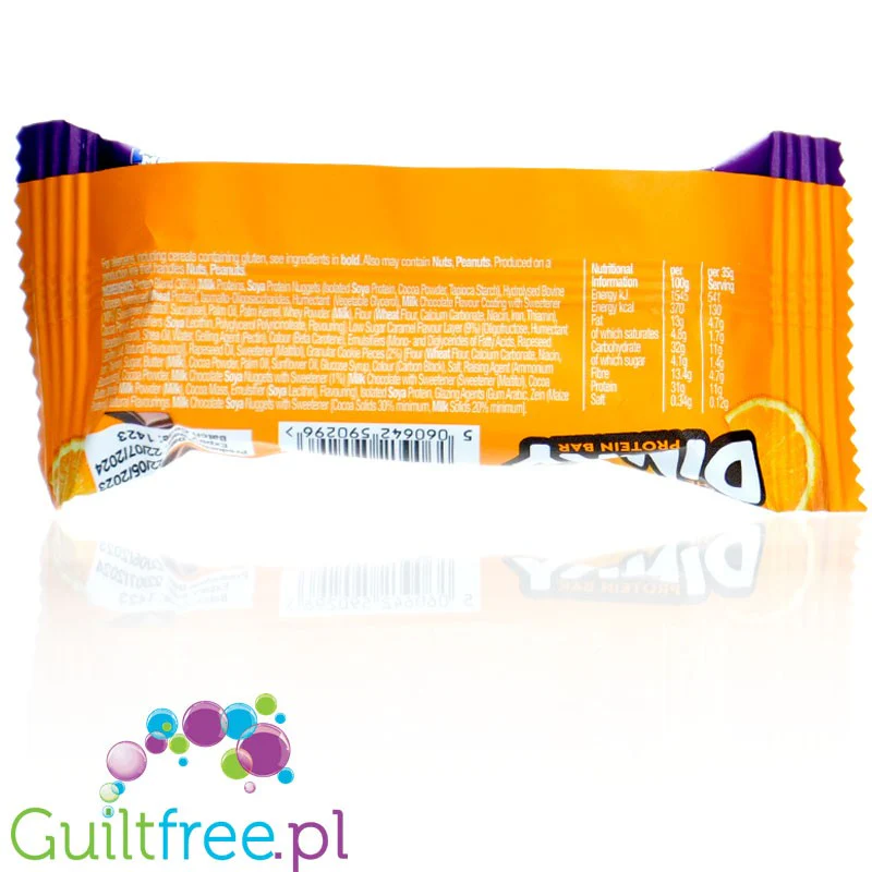 Moose Dinky Protein Bar Chocolate Orange - batonik proteinowy 130kcal & 11g białka o smaku czekoladowo pomarańczowym - Image 3