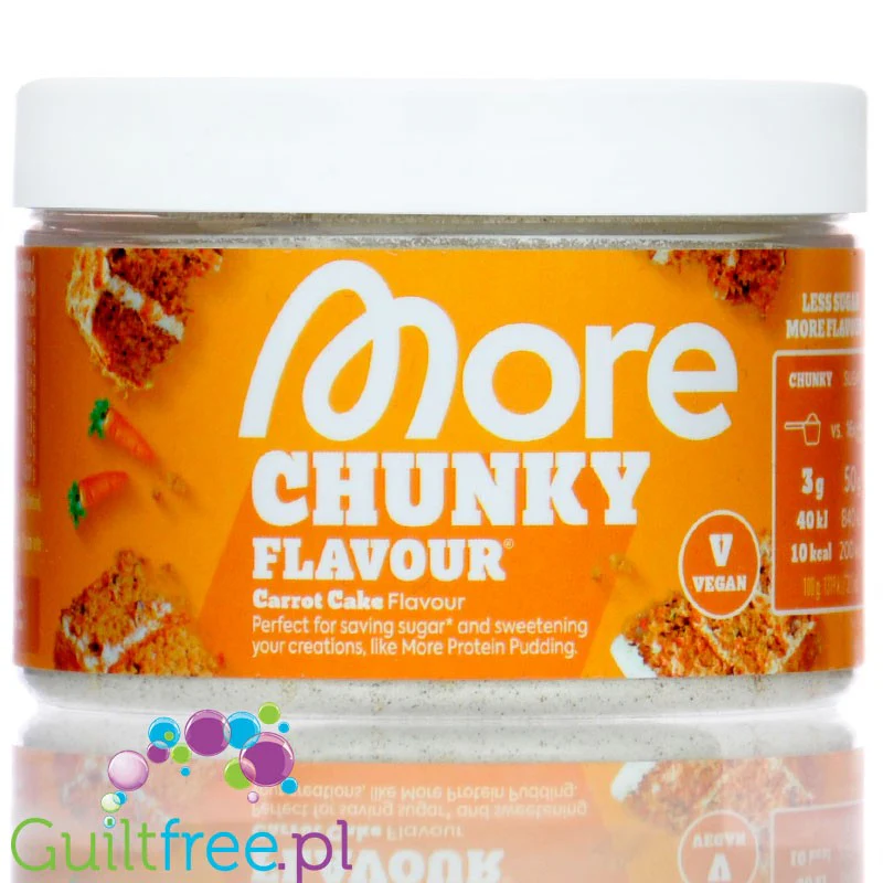 More Nutrition Chunky Flavor Carrot Cake 150g - wegański aromat w proszku, Ciasto Marchewkowe